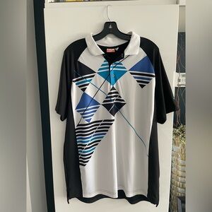 Puma Men’s Navy Blue & White Golf Polo Size Large